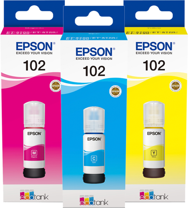 Epson 102 Inktflesjes 3-Color Combo Pack - vergelijk en bespaar - Vergelijk365