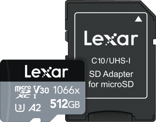Lexar Professional 1066x SILVER 512GB microSDXC - vergelijk en bespaar - Vergelijk365