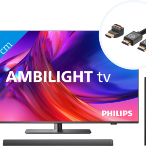 Philips The One 43PUS8808 - Ambilight (2023) + Soundbar + Hdmi kabel - vergelijk en bespaar - Vergelijk365