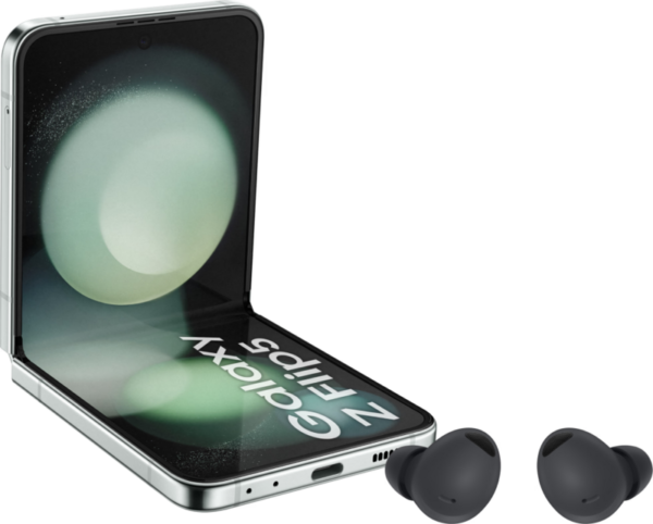 Samsung Galaxy Z Flip 5 256GB Mint 5G + Samsung Galaxy Buds 2 Pro Zwart - vergelijk en bespaar - Vergelijk365