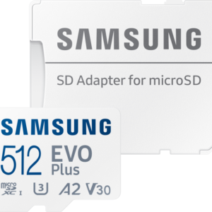 Samsung EVO Plus (2024) microSD 512GB + SD Adapter - vergelijk en bespaar - Vergelijk365