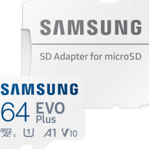 Samsung EVO Plus (2024) microSD 64GB + SD Adapter - vergelijk en bespaar - Vergelijk365