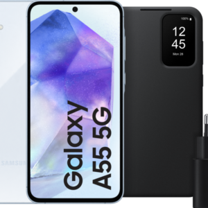Samsung Galaxy A55 128GB Lichtblauw 5G + Accessoirepakket - vergelijk en bespaar - Vergelijk365