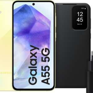 Samsung Galaxy A55 256GB Geel 5G + Accessoirepakket - vergelijk en bespaar - Vergelijk365